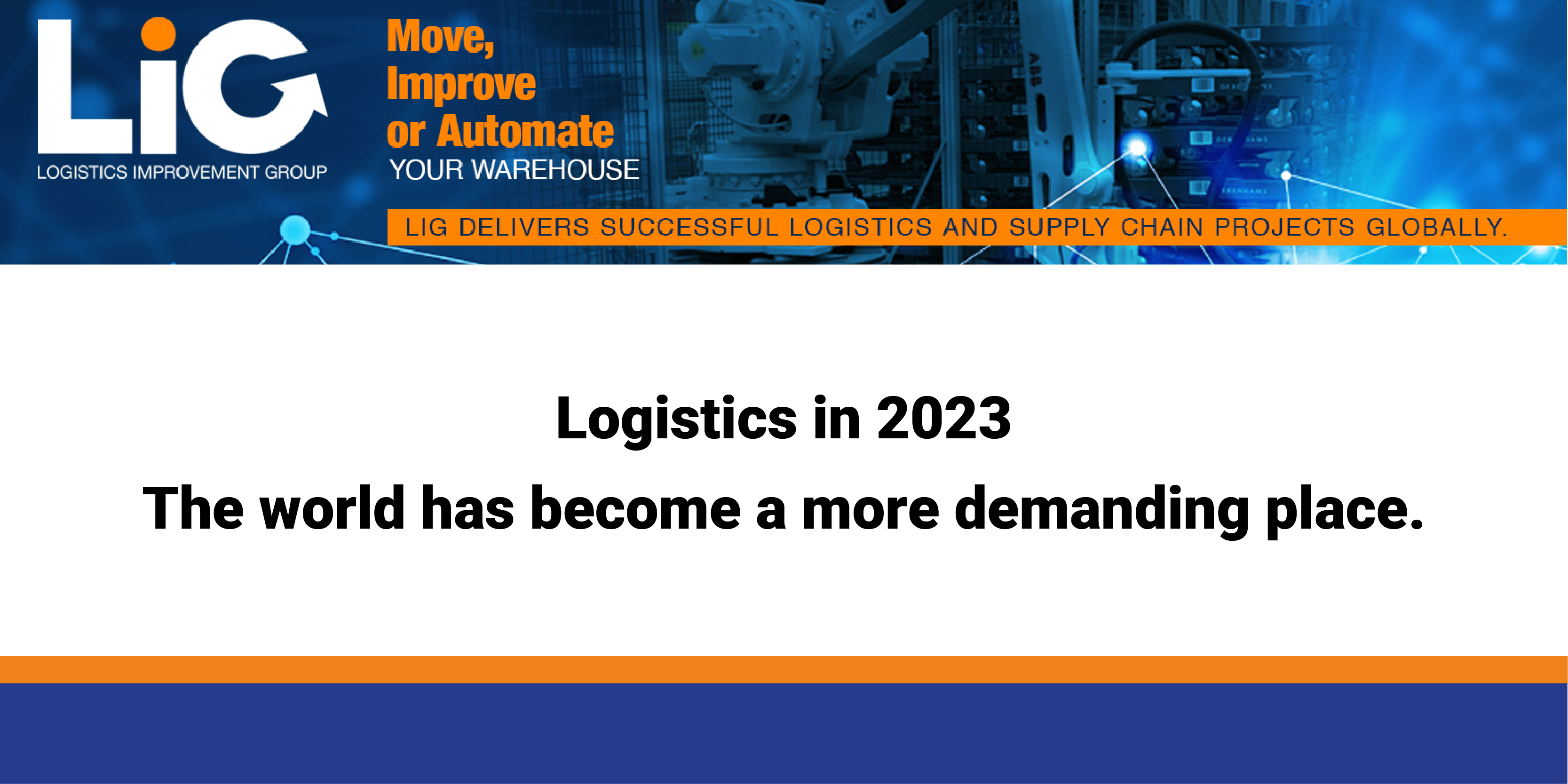 Logistics In 2023 The World Has Become A More Demanding Place 